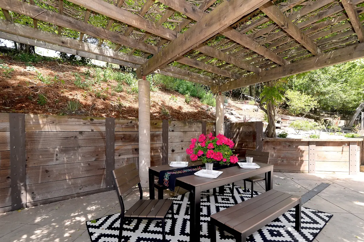 Outdoor living area at the Ivy Project