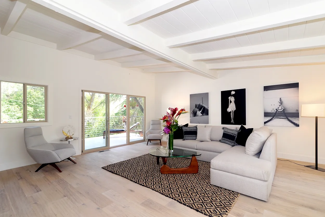 Interior space and flooring at the Ivy Project