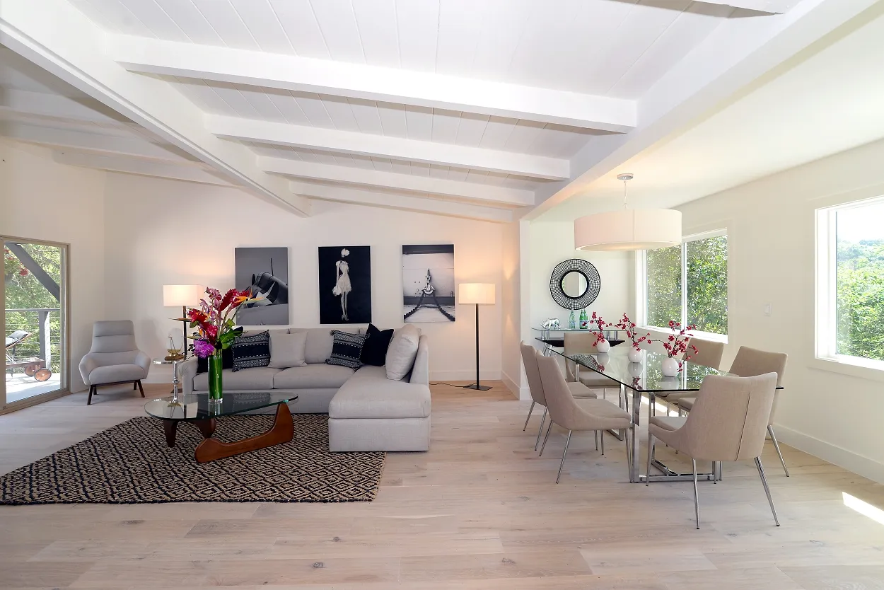 Interior trim and paint detail at the Ivy Project