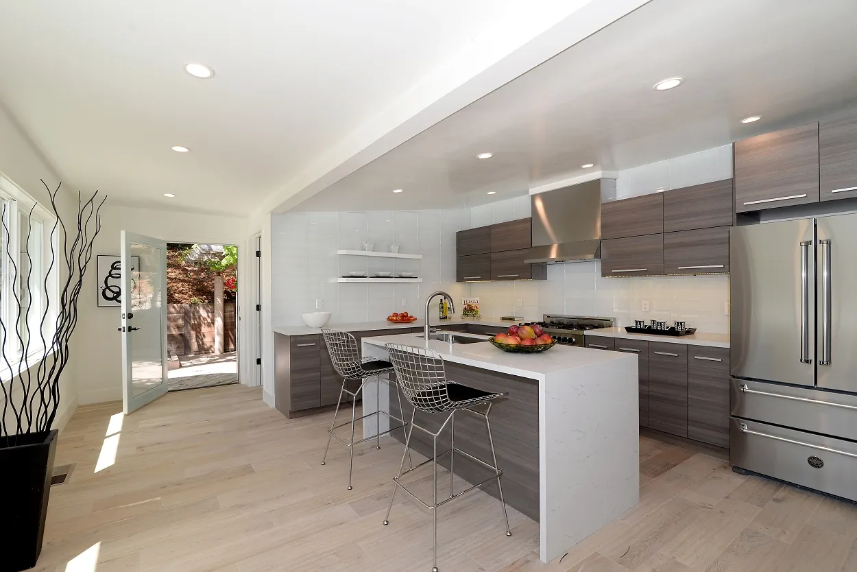 Kitchen cabinetry and appliances at the Ivy Project