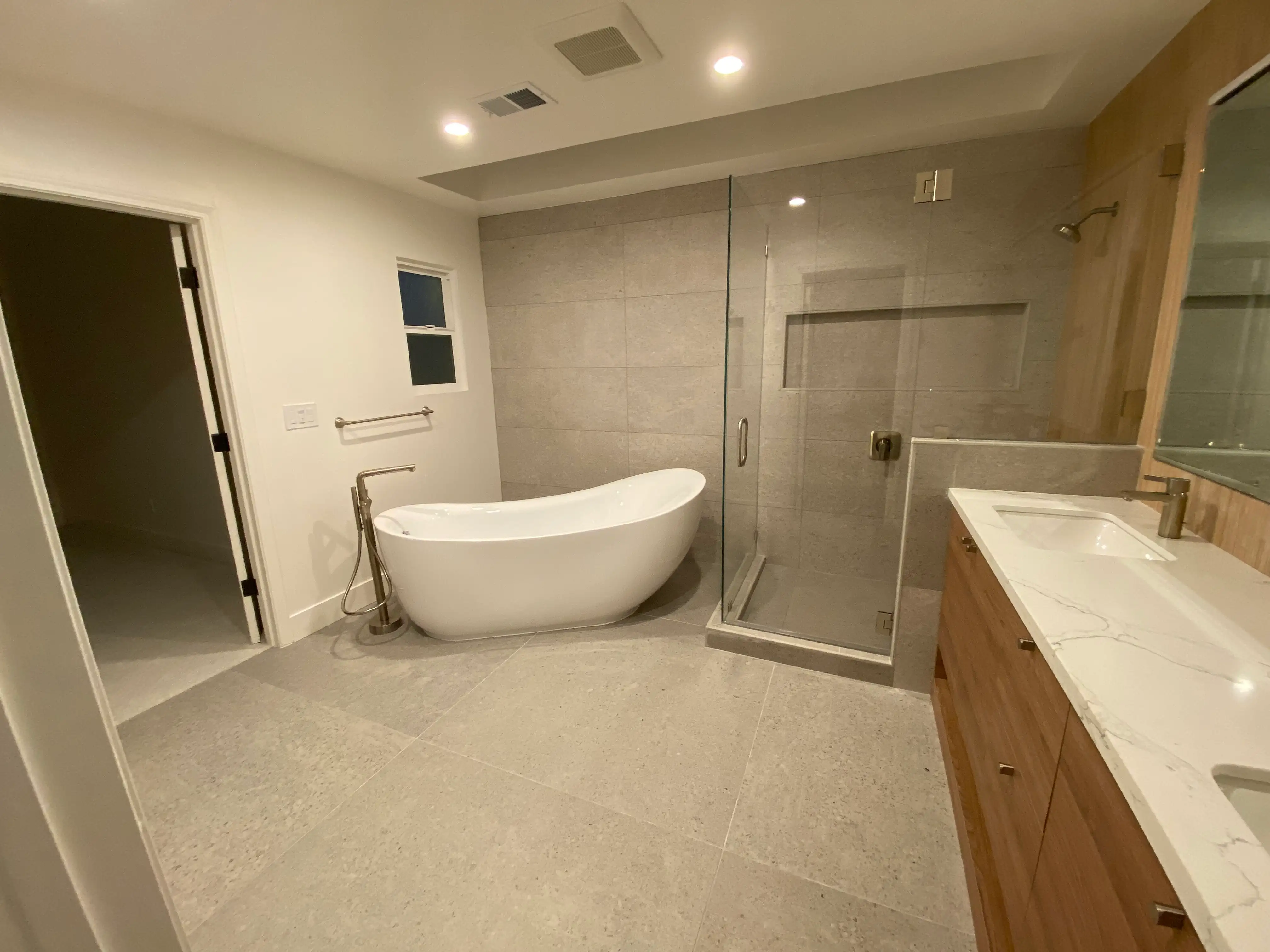 Bathroom vanity and fixtures at the Aberdeen project