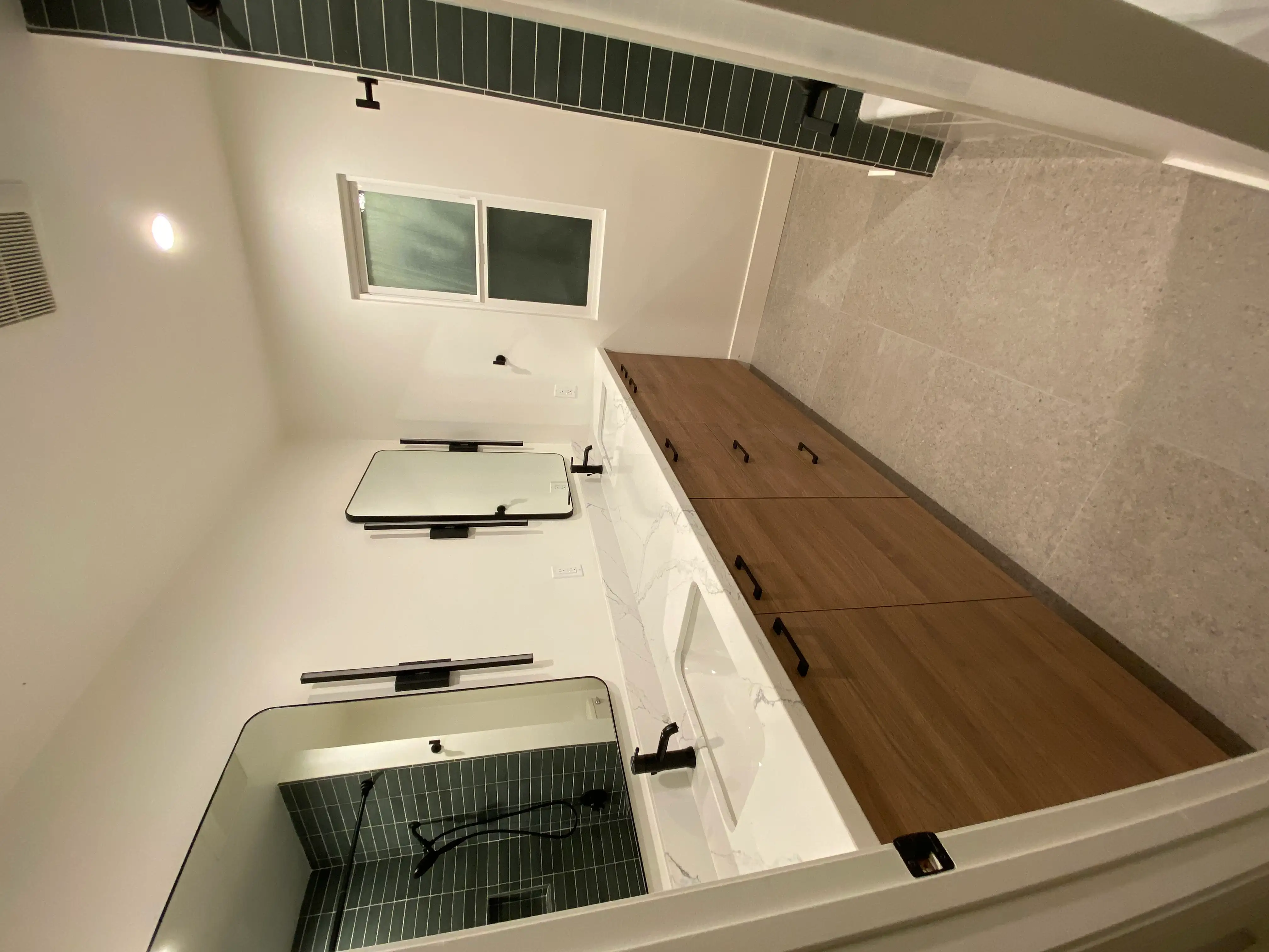 Bathroom shower and tile at the Aberdeen project
