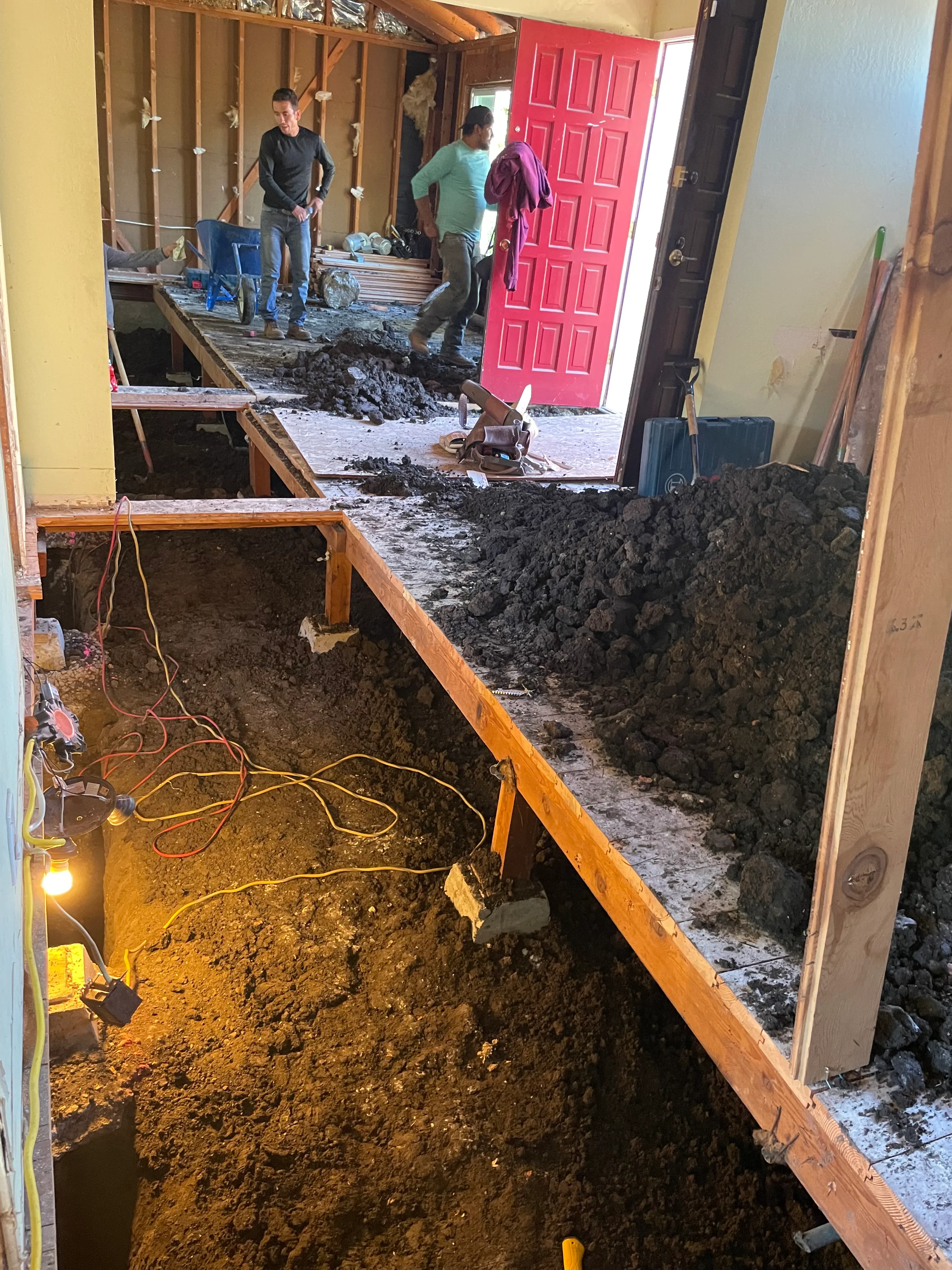 Plumbing rough-in at Belblossom