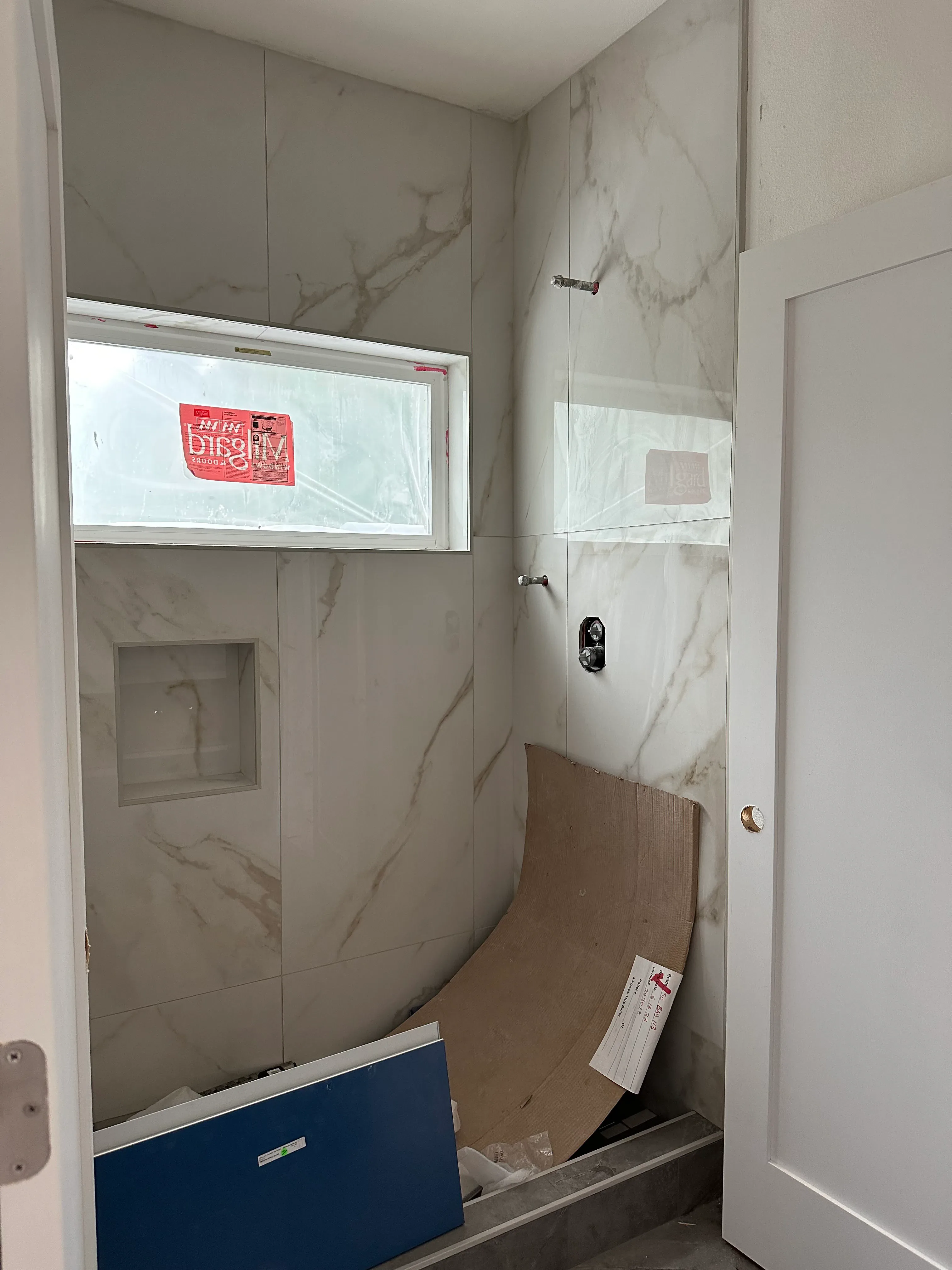 Tile work at Belblossom