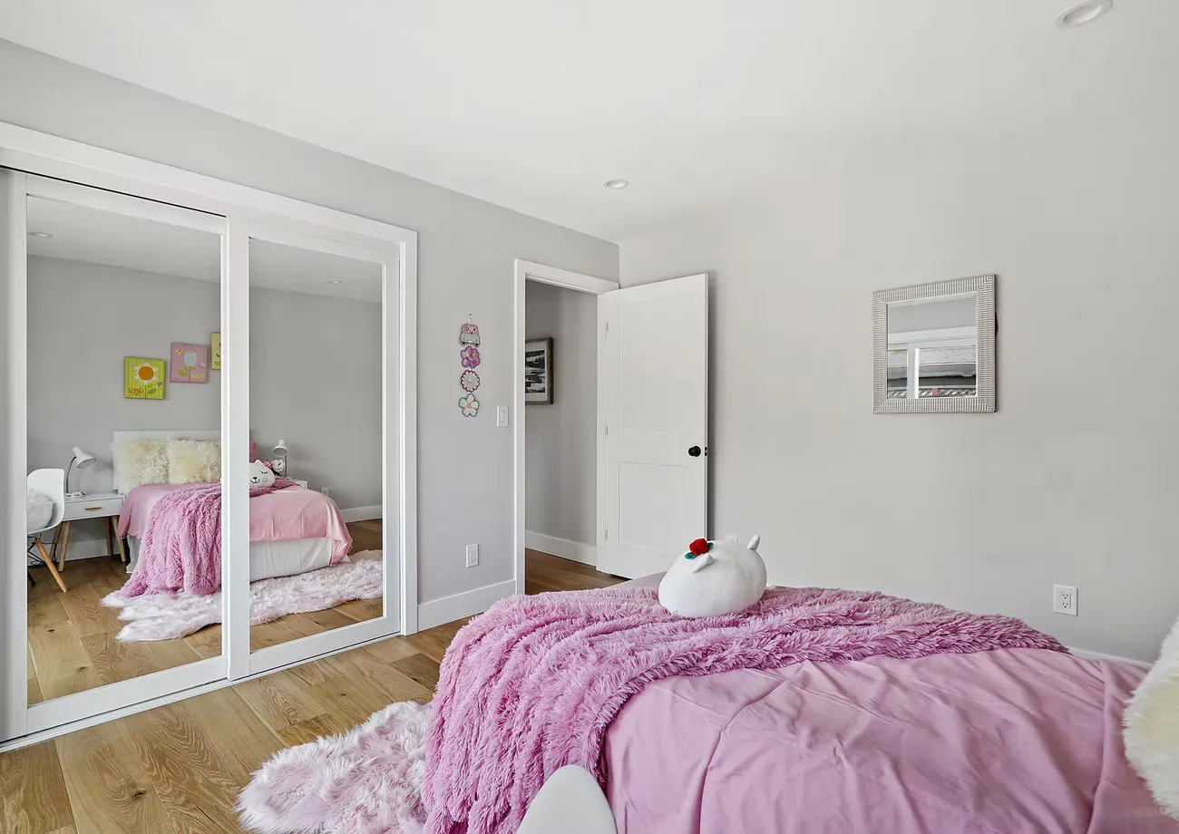 Primary bedroom at the Blair Project