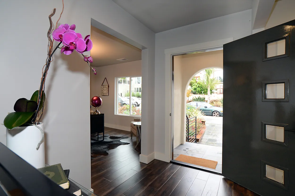 Interior hallway at the Contra Costa project