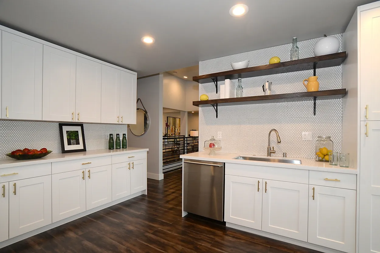 Kitchen cabinetry at the Contra Costa project