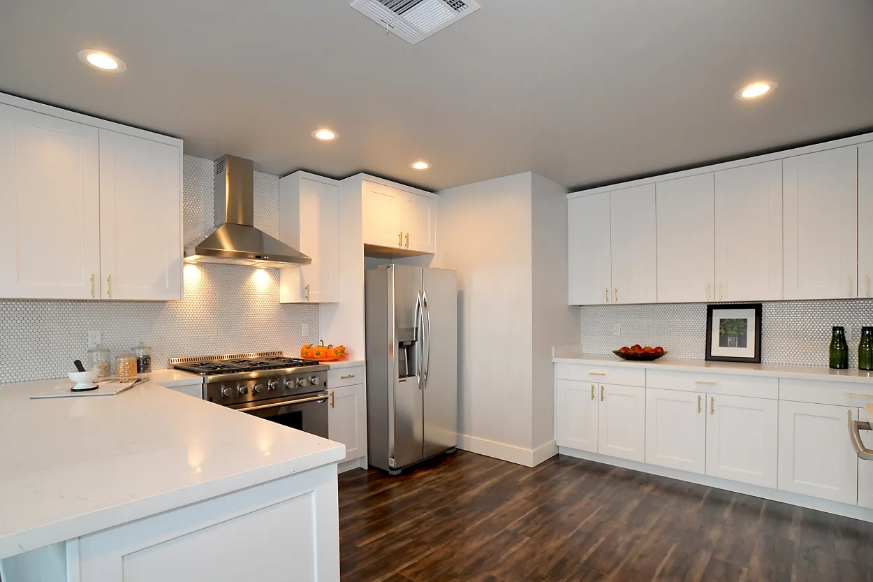 Kitchen island at the Contra Costa project