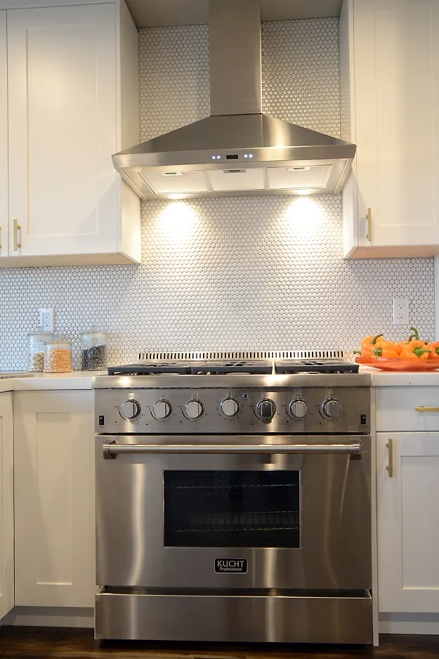 Kitchen detail at the Contra Costa project