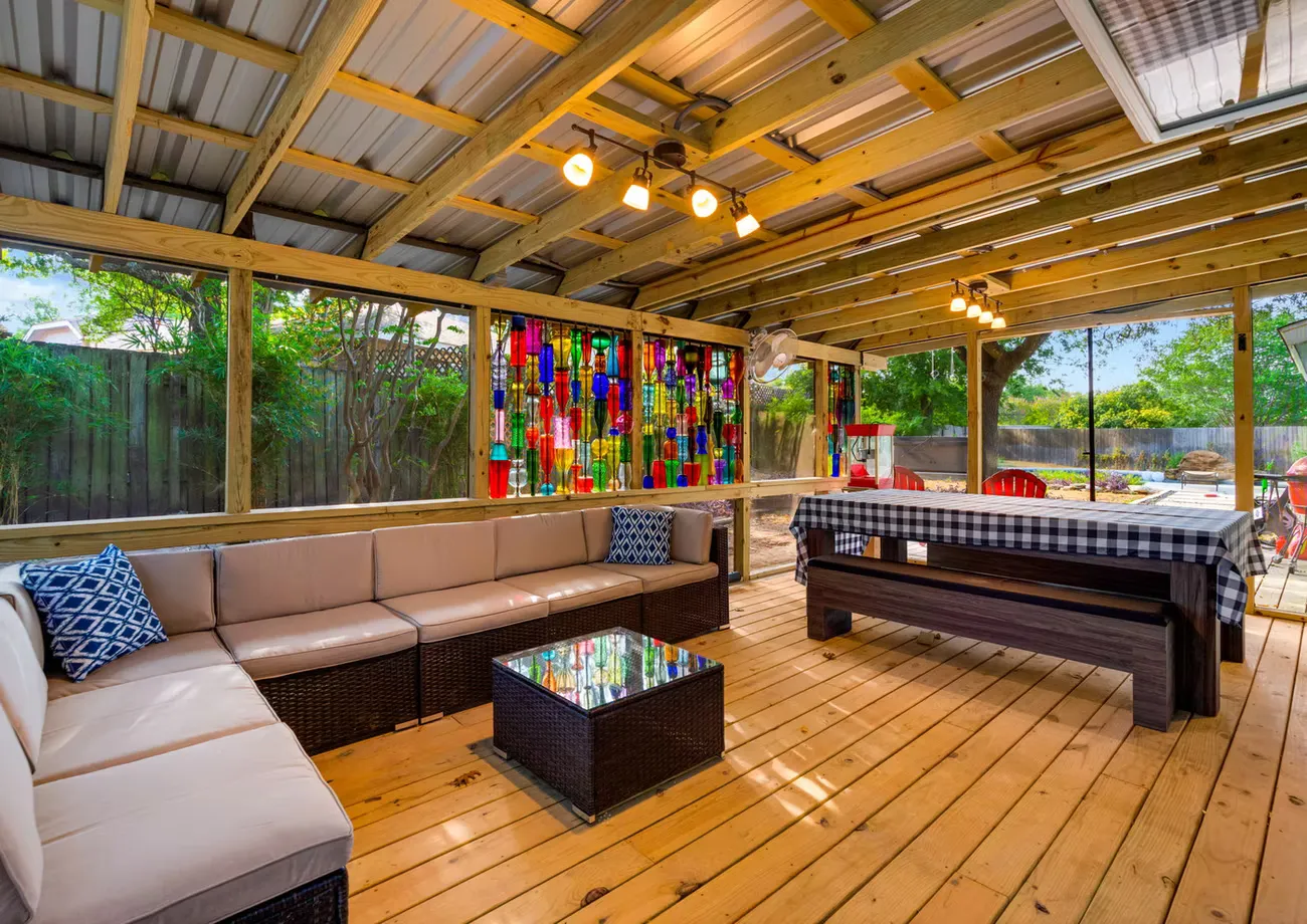 Backyard at the Delvin project