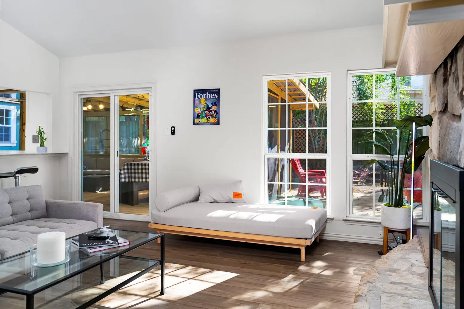 Living room at the Delvin project