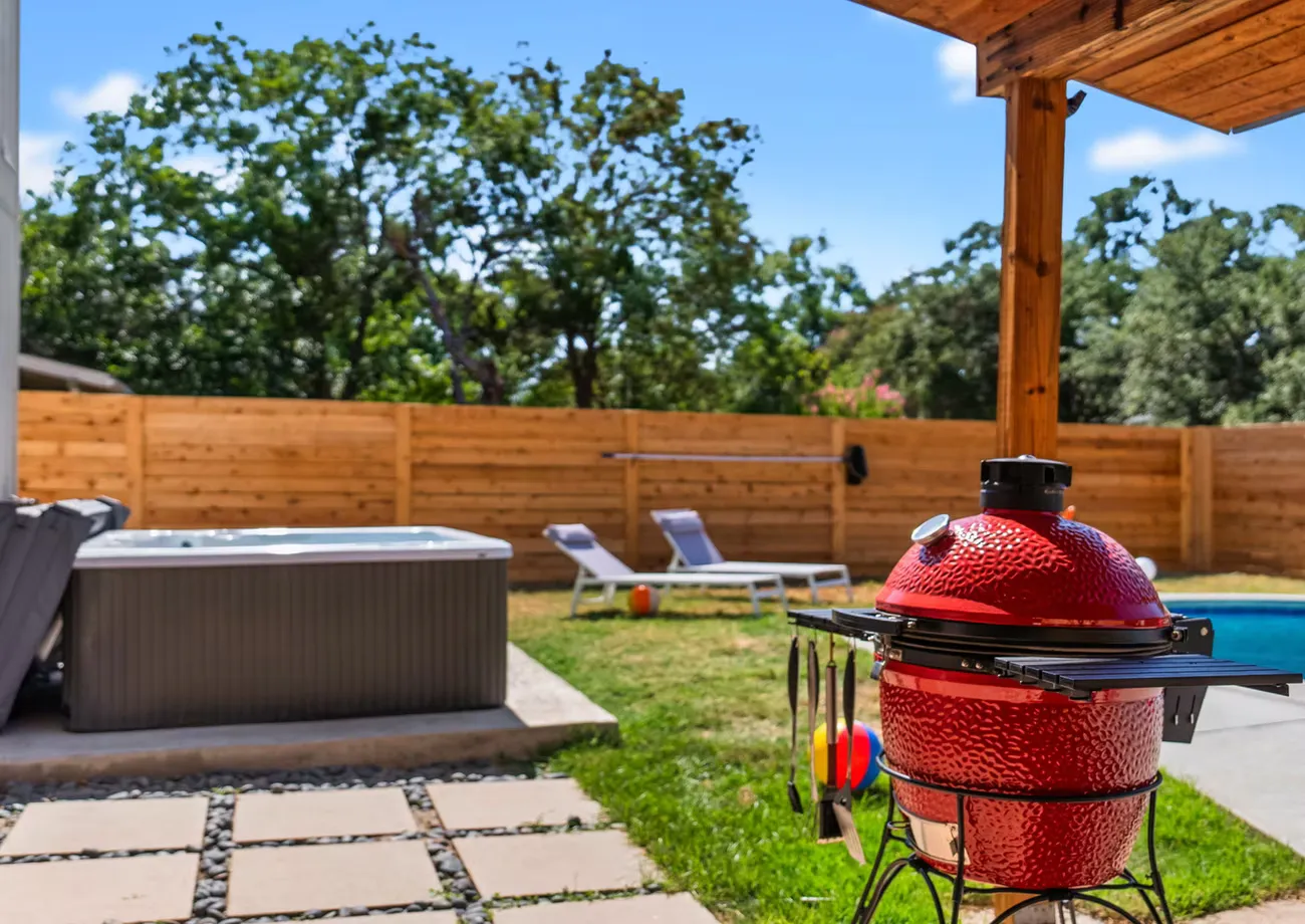 Backyard at the Frostwood project