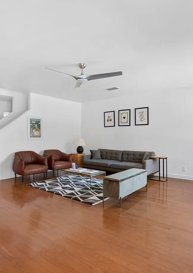 Living room at the Frostwood project