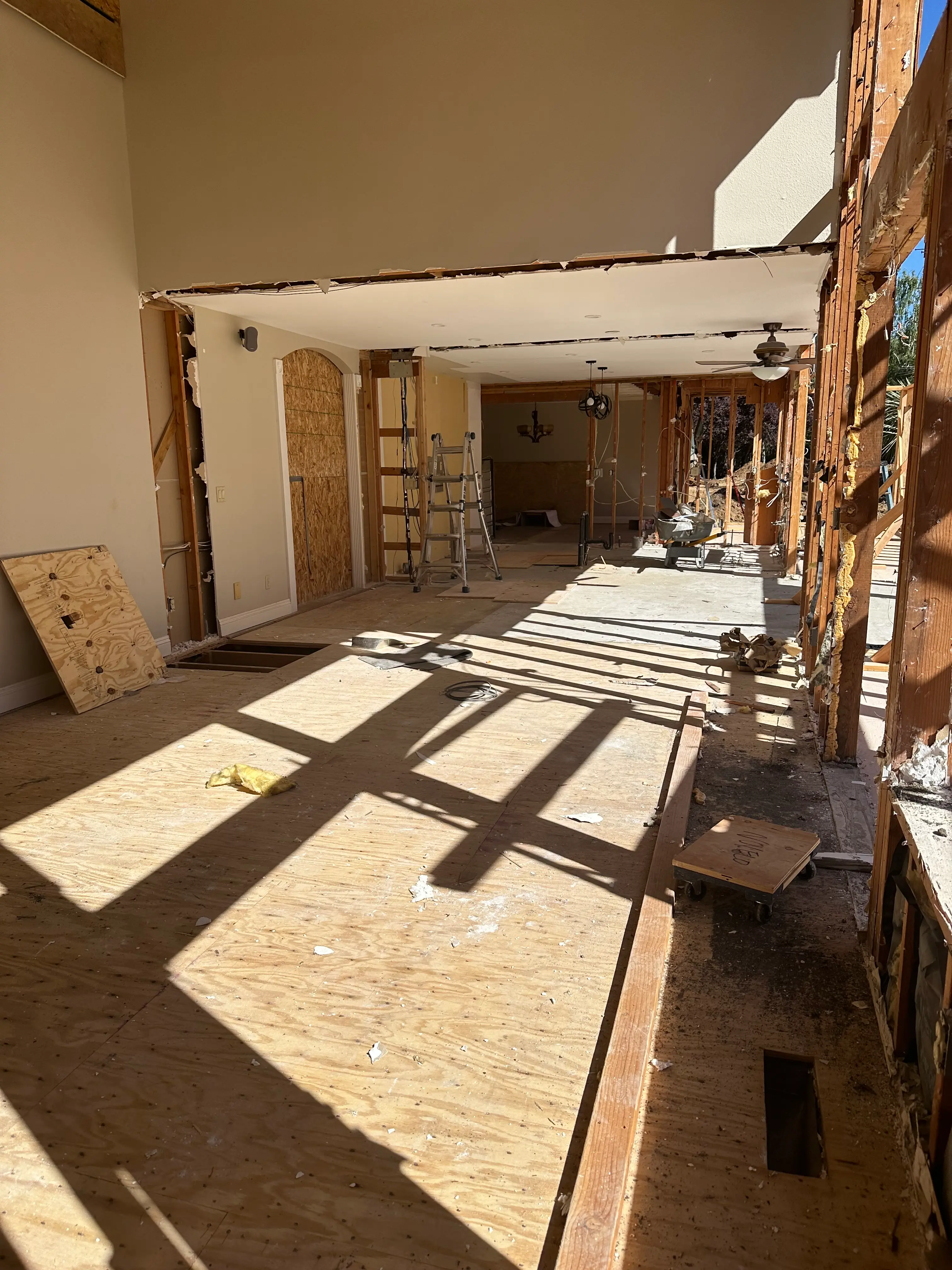 Electrical rough-in at James property