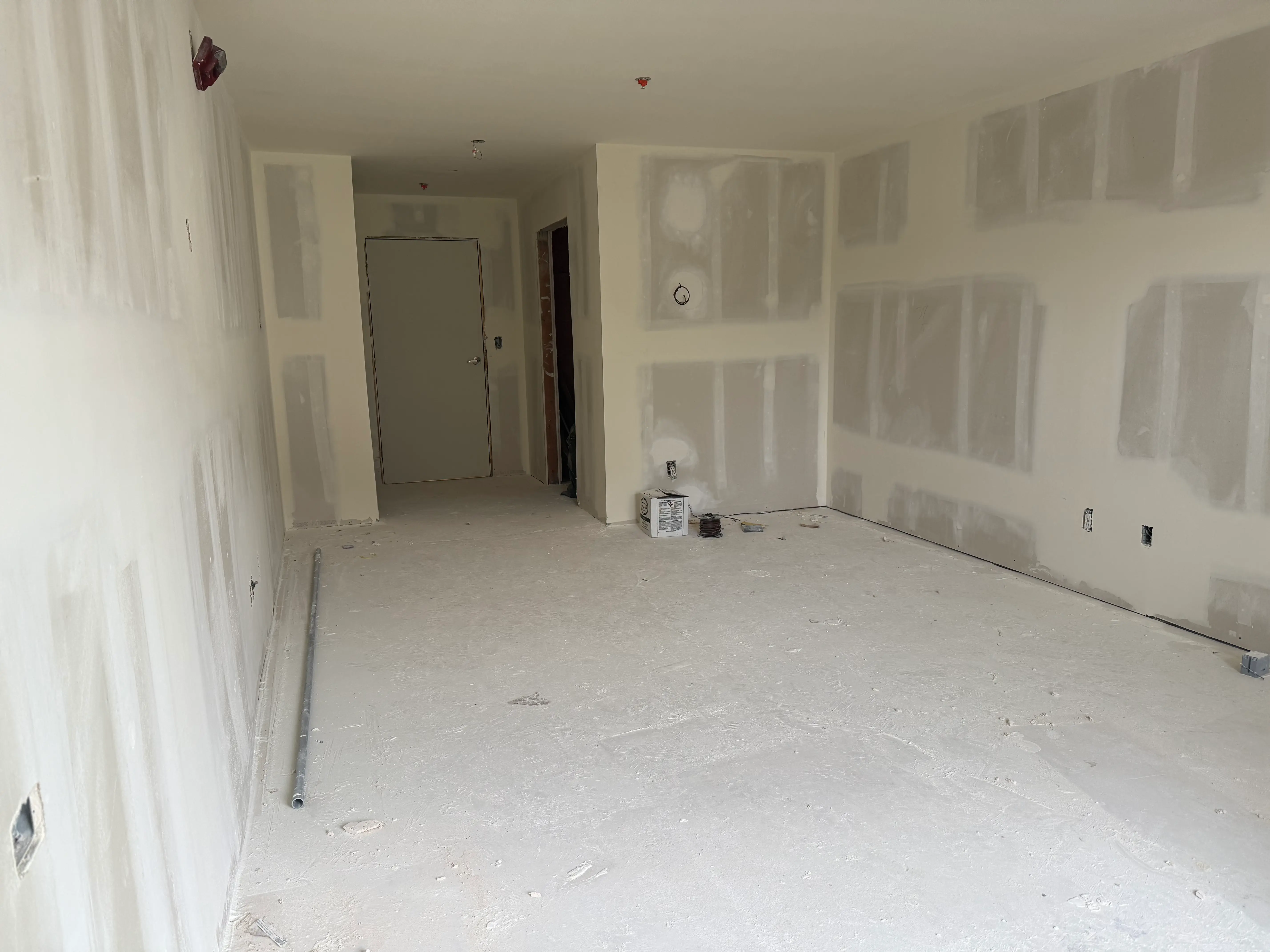 Pool construction at James property