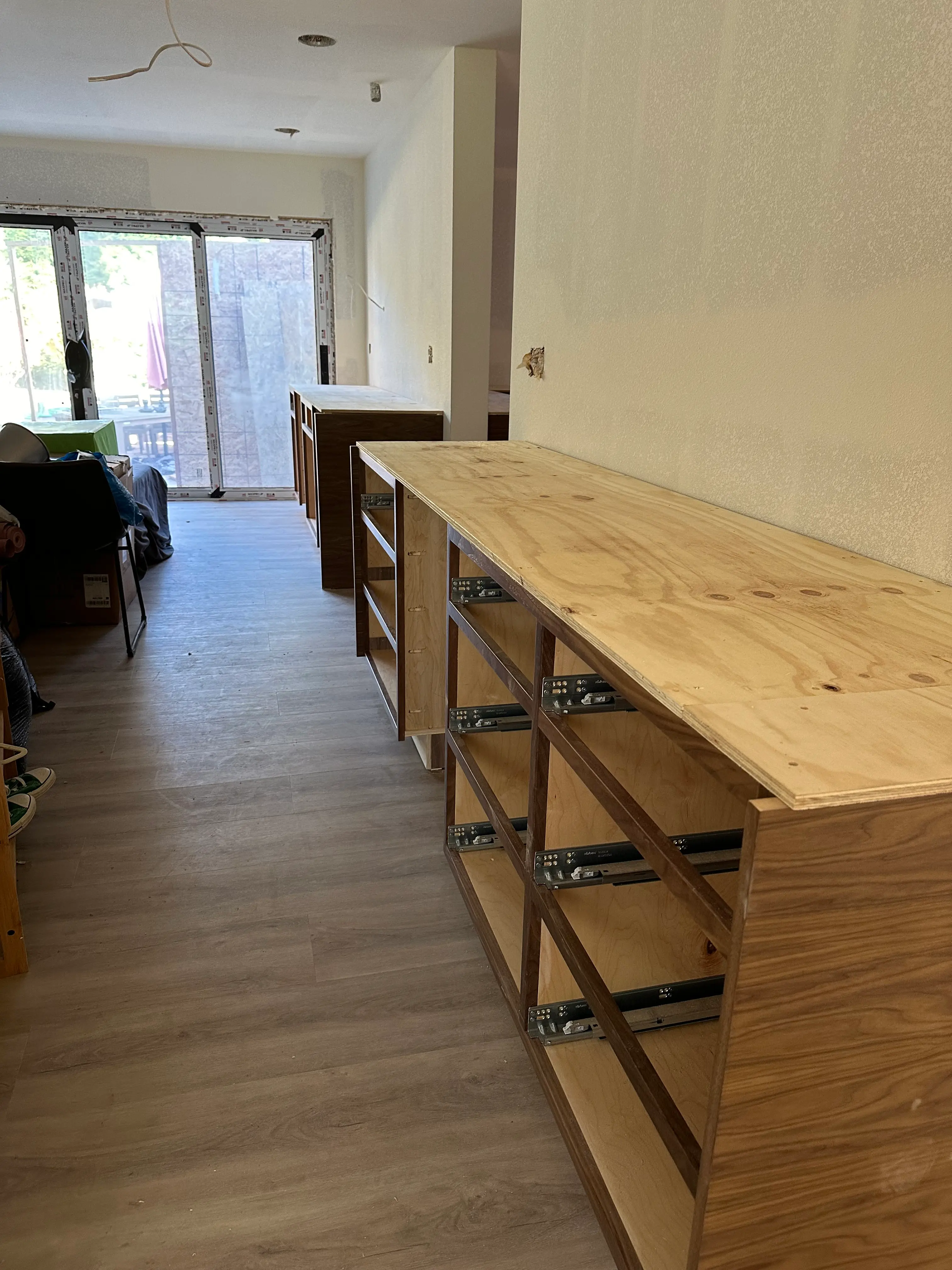 Exterior work at James rehab