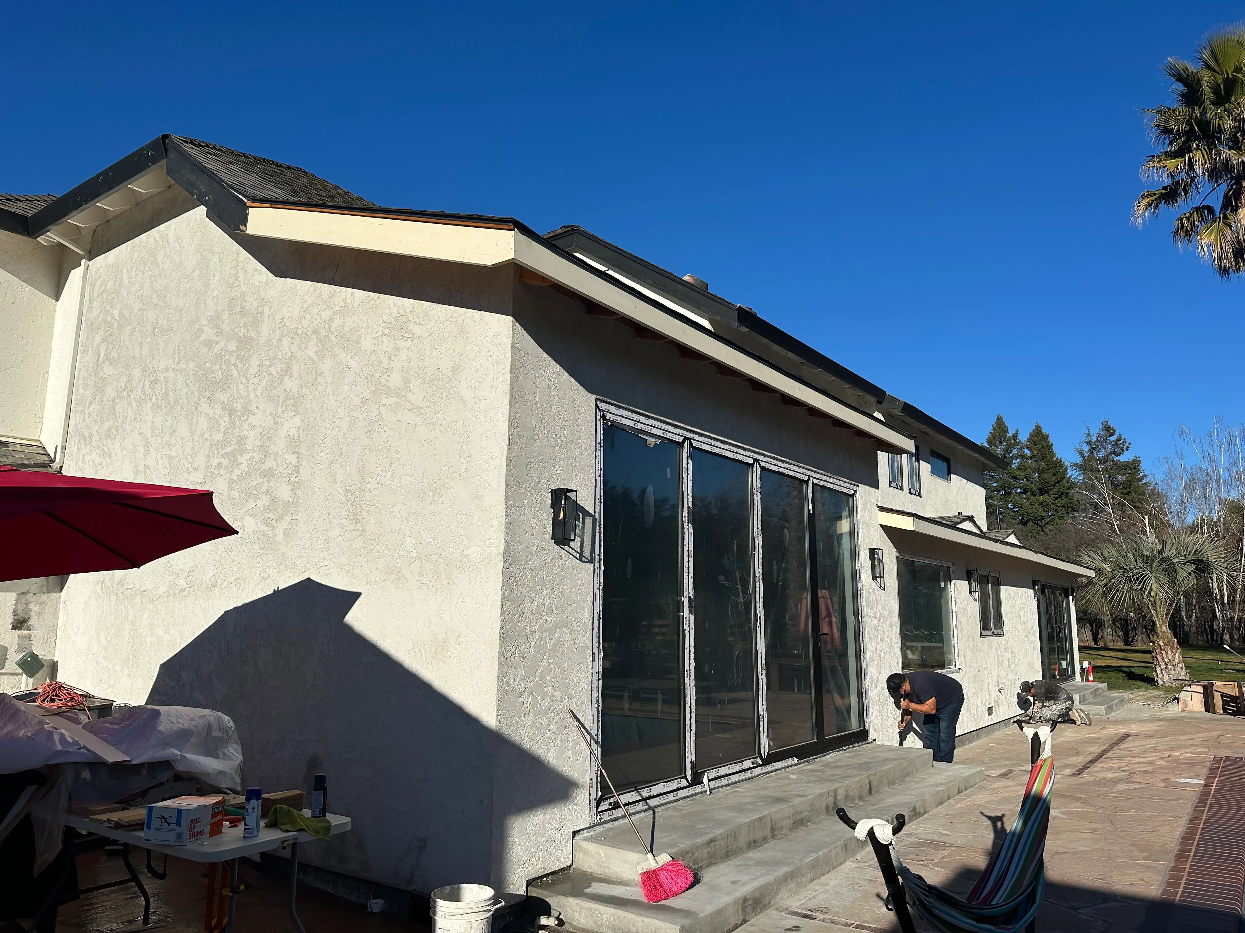 Landscaping and exterior lighting at James rehab