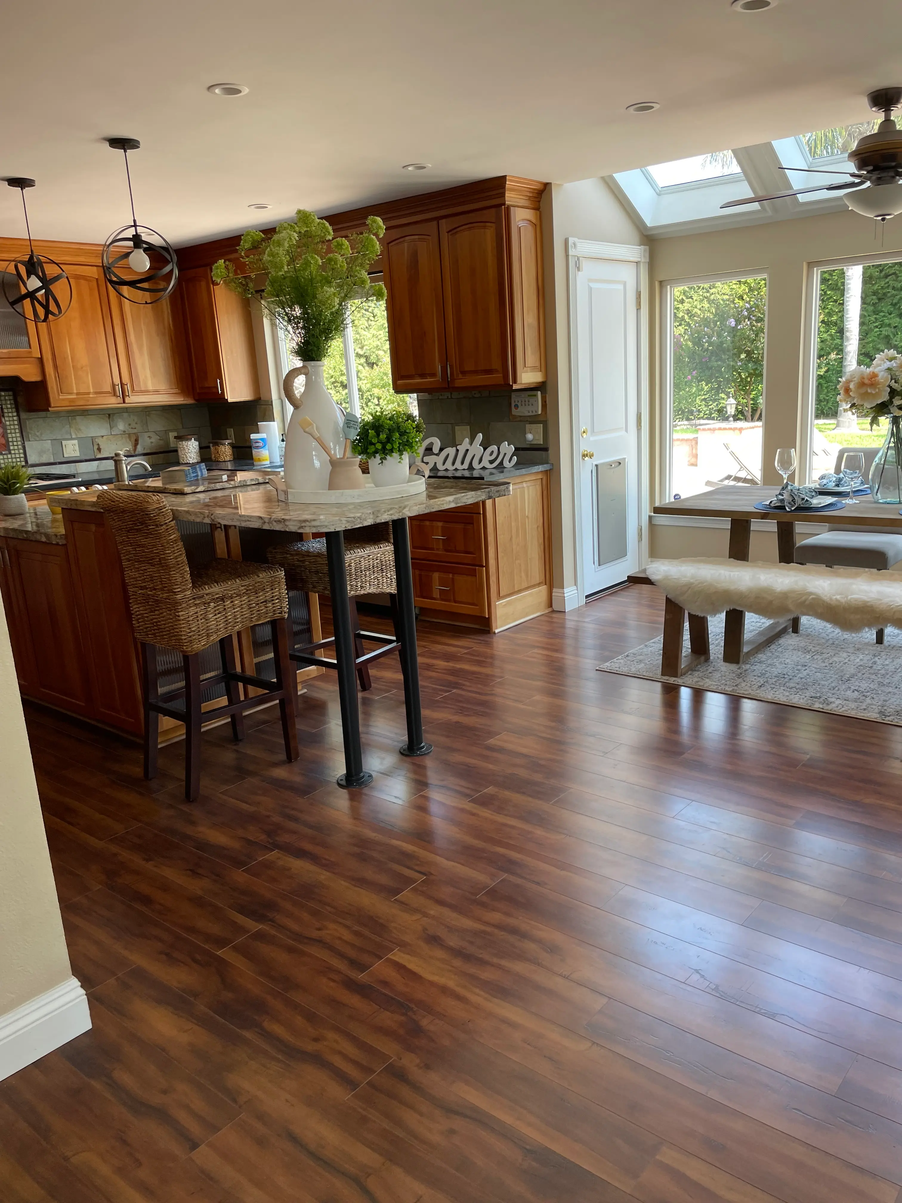 Kitchen open layout view at James rehab