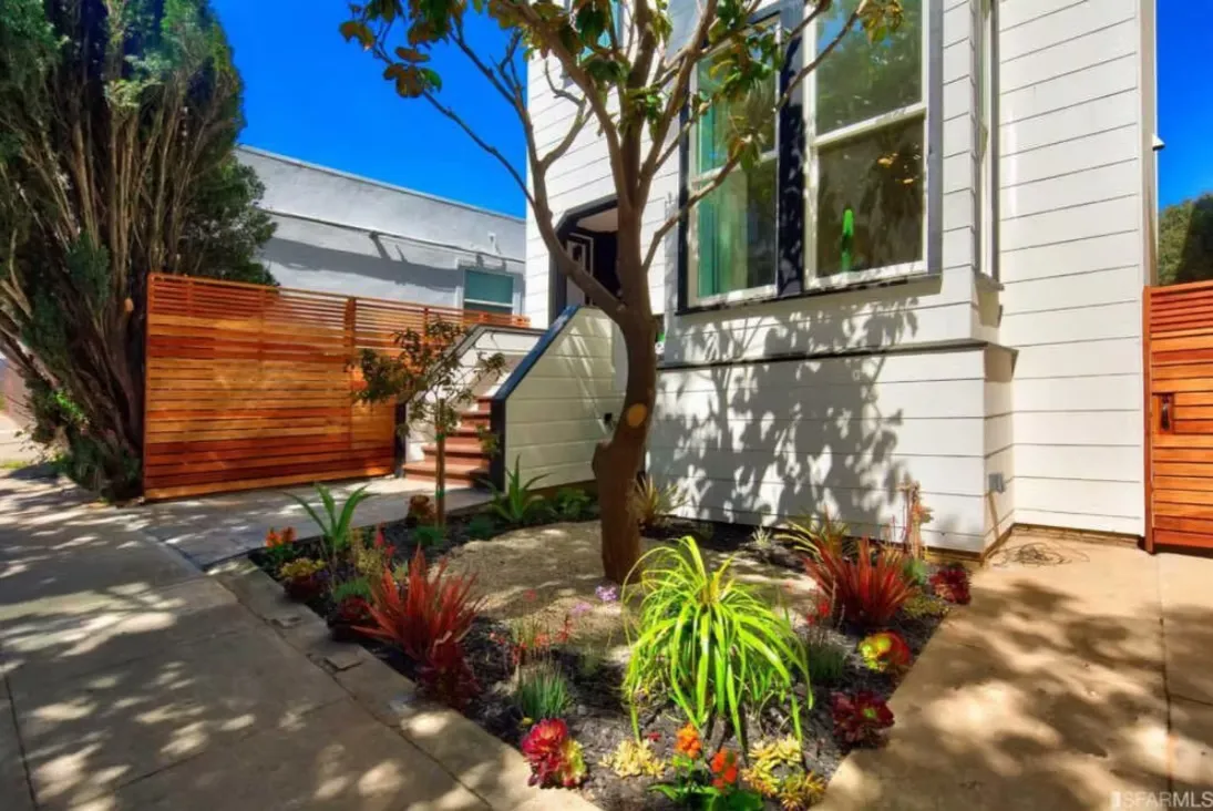 Backyard area in the San Francisco project