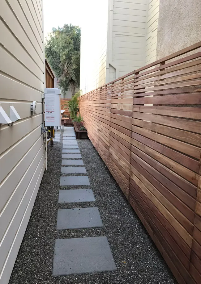 Backyard patio in the San Francisco project