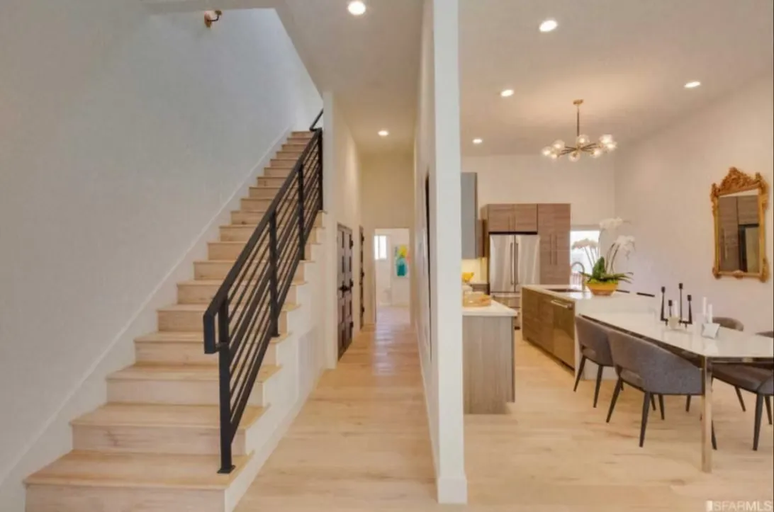 Interior living space in the San Francisco project