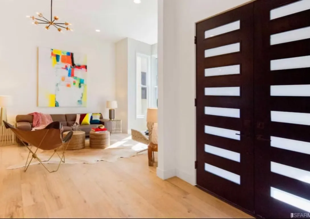 Interior detail and finishes in the San Francisco project