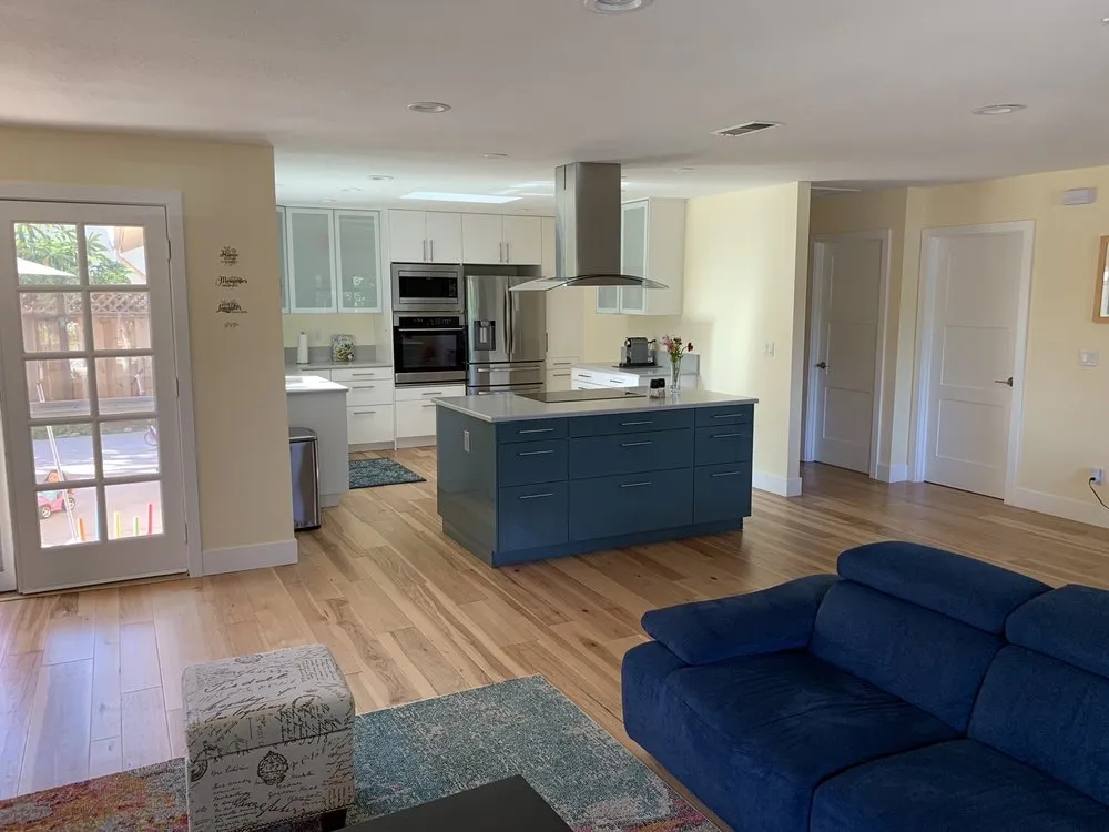 Remodeled kitchen in the San Jose project