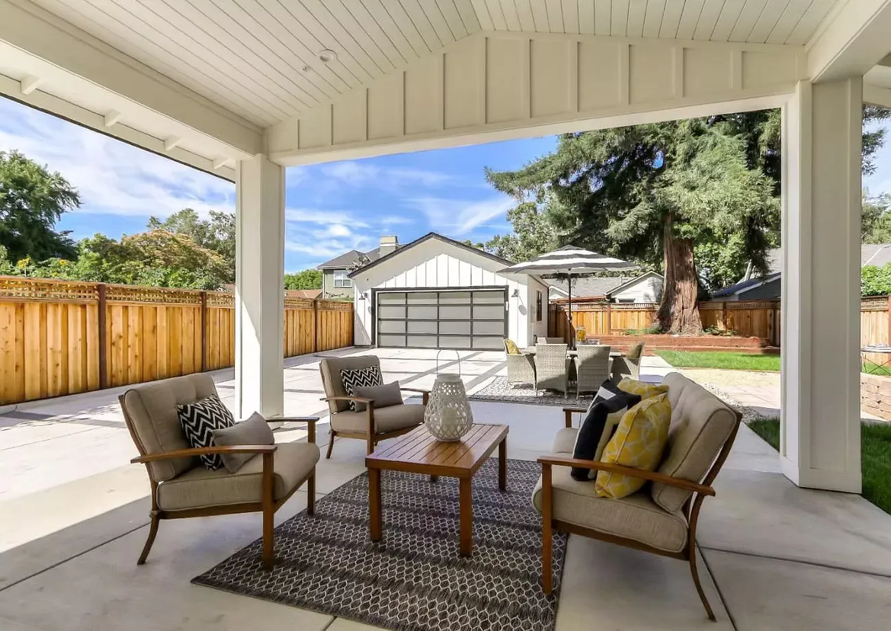 Backyard at the Willow Glen project